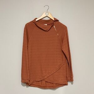 Rust Asymmetrical Women's Hoodie